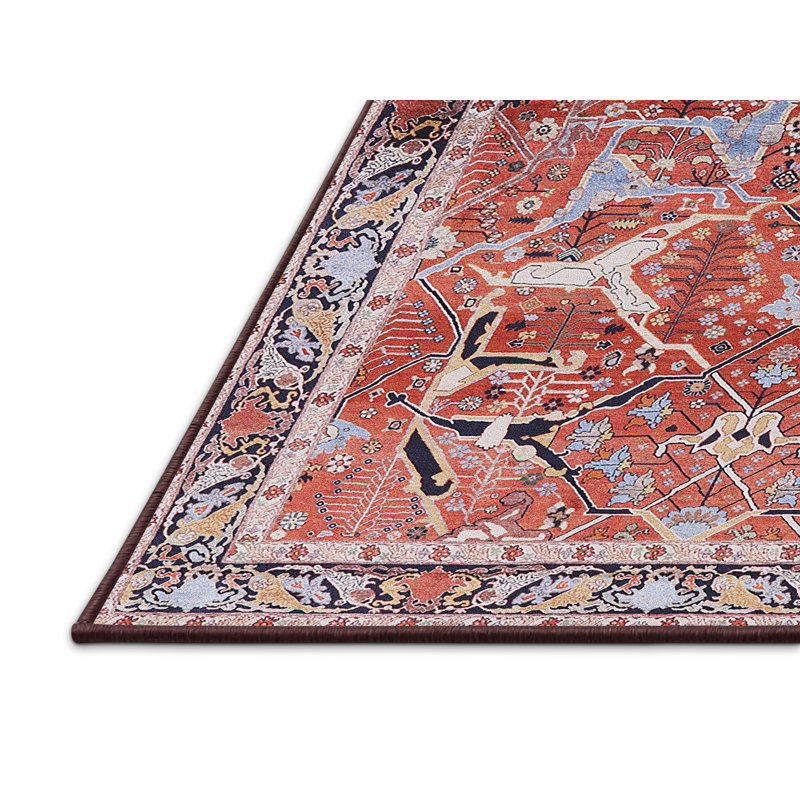 Tapis brun à motif oriental, Rectangle 4 pi x 6 pi