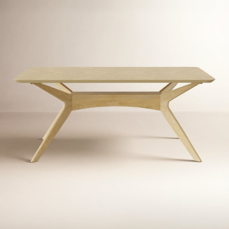 Budapest 71" Wood Dining Table, Oak
