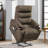 Upholstered Heated Massage Chair-1884018509