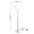 Fuochi 71" Modern Minimalist Metal 5-Branch Arc Dimmable Integrated Floor Lamp with Remote Control