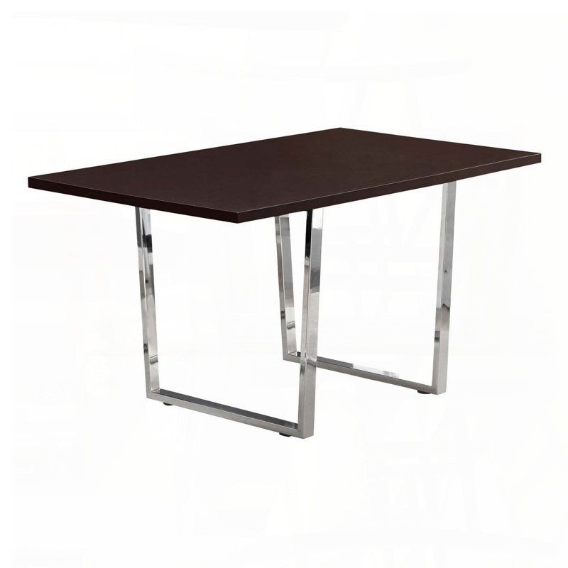 Table de salle à manger rectangulaire 60 po avec stratifié brun espresso, Brun