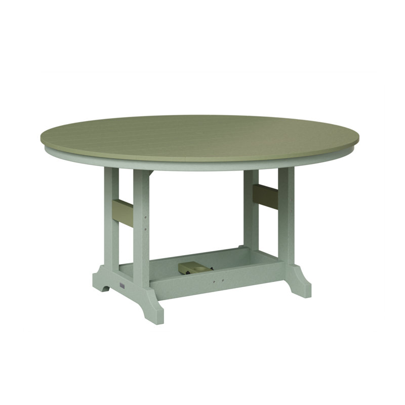 Garden Classic Outdoor Round Dining Table, Sage, Seafoam