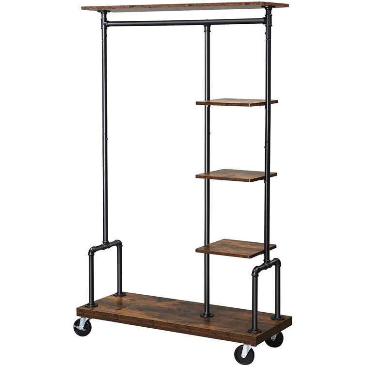 F4 16'' Metal Rolling Clothes Rack - Wayfair Canada