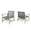 Chaise club en bois et osier