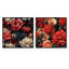 Juliana - Ensemble de 2 collages carrés floraux-101853673-101853667