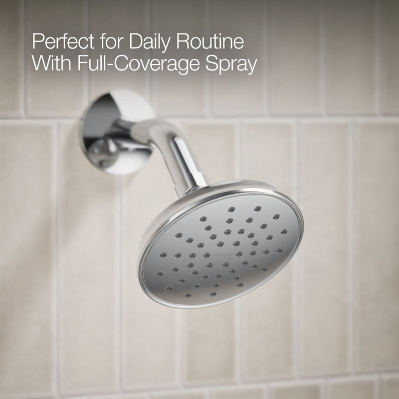 Bellera Rite-Temp Pressure-Balancing Bath and Shower Faucet Trim Set 1 Wall Mounted, Polished Chrome
