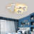 3 - Light Dimming LED Flush Mount Star Shape