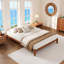 Eco-Friendly Solid Bamboo Wood Platform Bed Frame, No Box Spring Needed, Noise-Free, Easy Assembly, with Under-Bed Storage Space-1814366912-1814366928