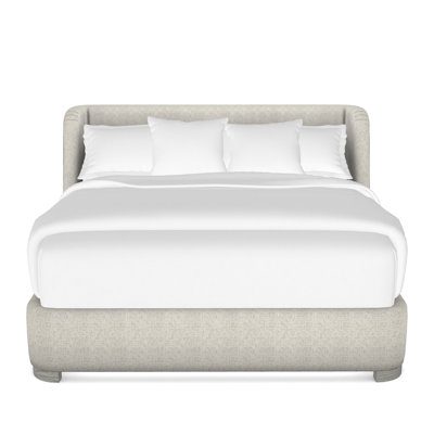 Tansy Solid Wood Wingback Bed