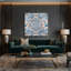 Art mural sur toile gris Op Art 72-397463021