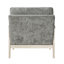 Chaise Modern Home, revêtement en chenille, structure en bois massif, hauteur des accoudoirs de 23,5 po, gris brunâtre, siège d'appoint contemporain d'une capacité de 300 lb, tissu, largeur de 29,5 po-1368419624