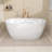 55" X 28" Freestanding Soaking Acrylic Bathtub