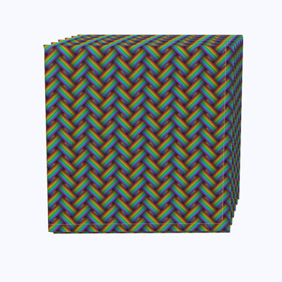 Polyester Geometric Square Napkin