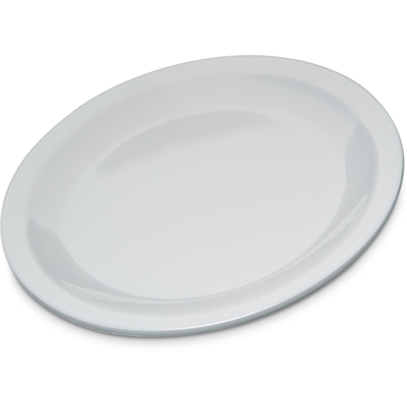 Assiette hors-d’œuvres 6,44 po mélamine Kingline™, Blanc