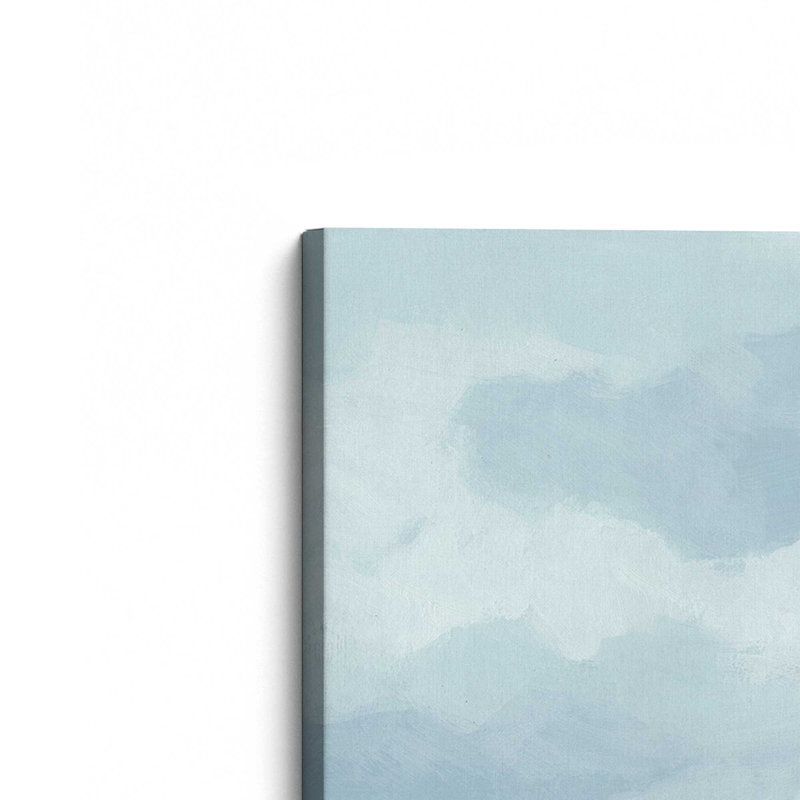 Impression sur toile Serene Seaside Pastels II dans un cadre blanc, 32 po x 32 po, Toile tendue