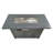 25'' H X 42'' W Steel Propane Outdoor Fire Pit Table With Lid