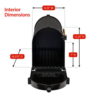 Deluxe Package Post Mounted Mailbox