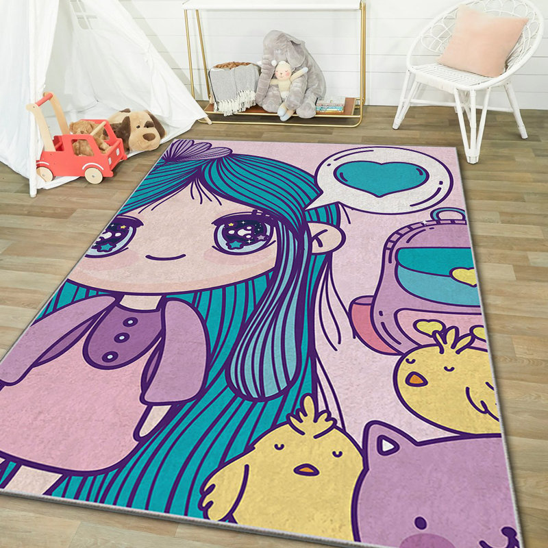 Tapis luxueux (4 pi x 6 pi), 100% polyester, 740 g / m² | Éponge stratifiée antidérapante pour le confort | Antibactérien, facile à nettoyer, lavable à la machine à 86 ° F | Parfait pour le salon et la chambre à coucher