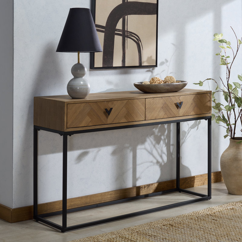 Sherriandra 2 Drawer Console, Natural