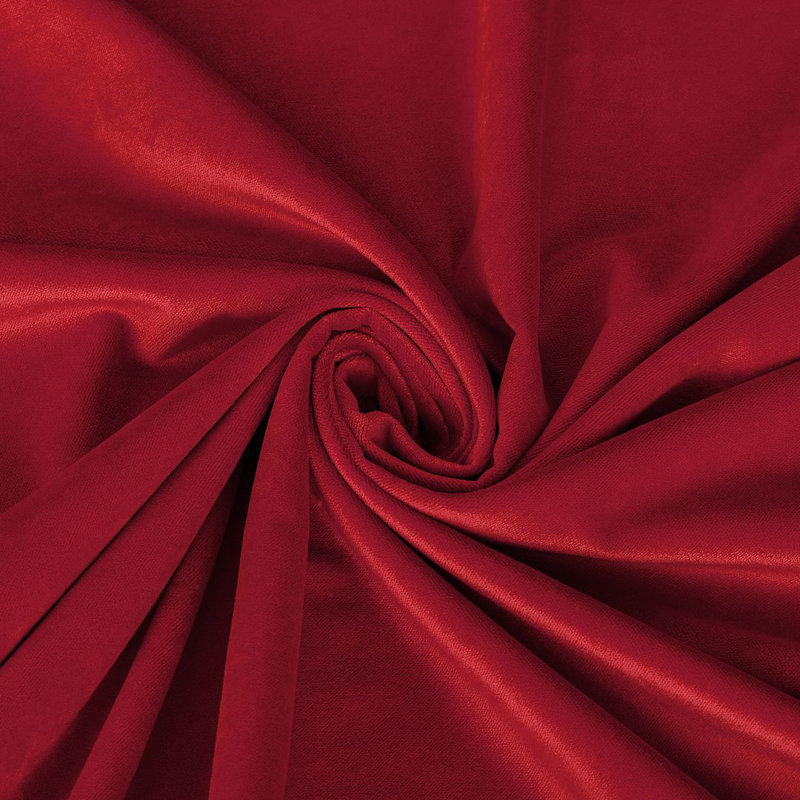 Luxury Matte Velvet Tablecloth, 140" L x 52" W, 53 Bright Maroon
