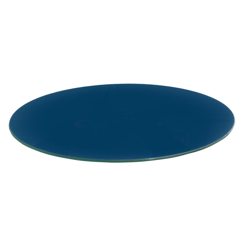 Harbour Housewares - 30cm Round Glass Chopping Board, Blue