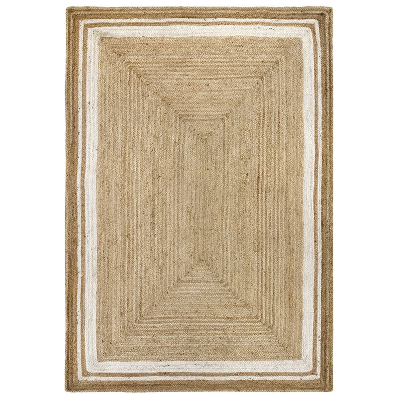 Leann Solid Colour Hand Woven Area Rug, Rectangle 160 x 230cm