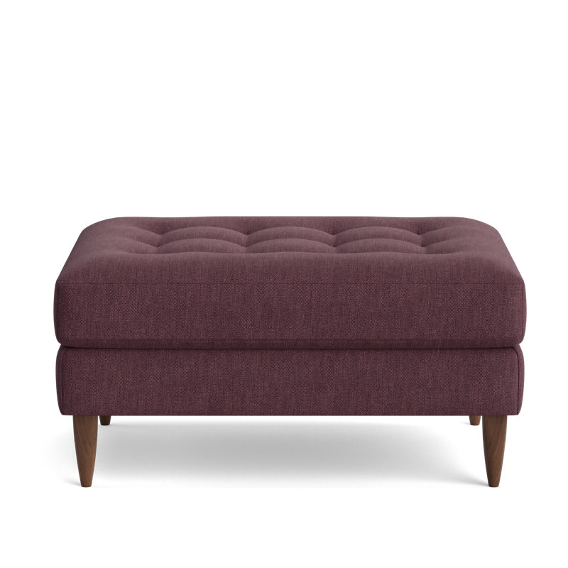 MCM Ottoman, Performance Weave - Aubergine