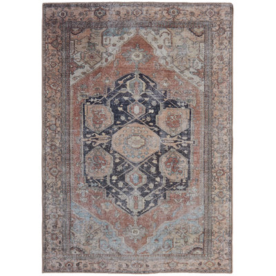 Landwehr Washable Oriental Indoor Rug