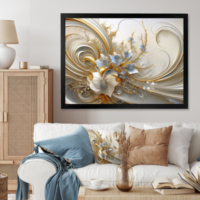 Spirale florale tourbillonnante Tender Light Blue