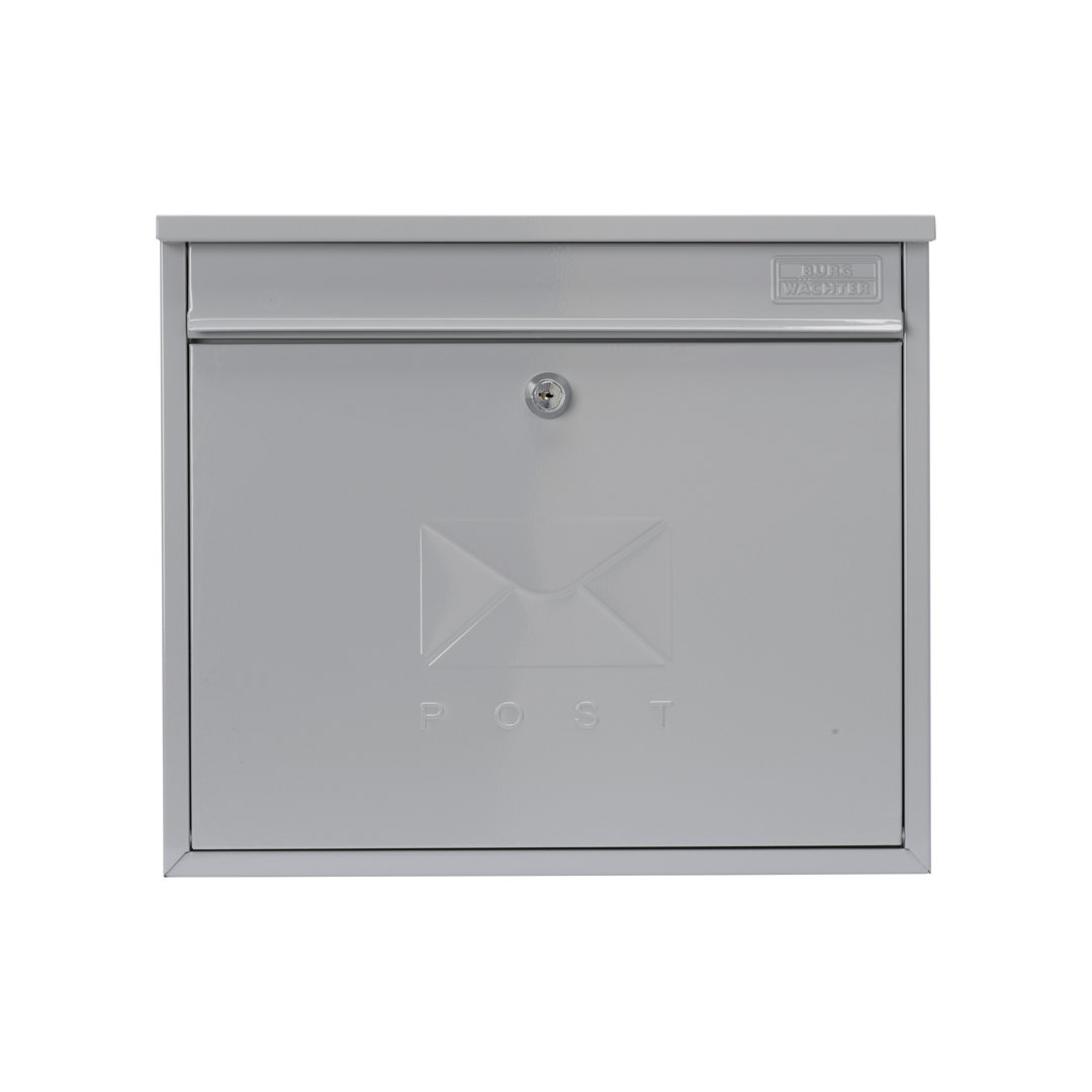 Elegance Wall Mounted Galvanised Steel Lockable Weatherproof Post Box - 36x31x10cm