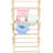 Solid Maple Wood Laundry Drying Rack - Folding For Baby Clothes