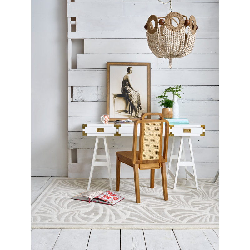 Hand Tufted Wool Abstract Area Rug, Rectangle 3'11" x 5'11"