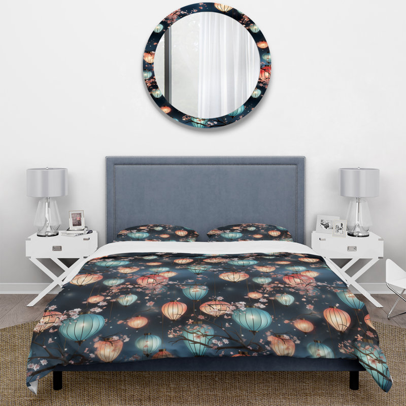 Ensemble de housse de couette Maizi, Housse de couette simple + 1 taie décorative stan