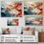 «Beige and Orange Custards Collage II», art mural abstrait pour le salon-379900322-379900331