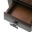 Table de bout carrée transitionnelle en bois massif l 21 po avec tiroirs et pieds fuselés Artisan-96862753-3926836