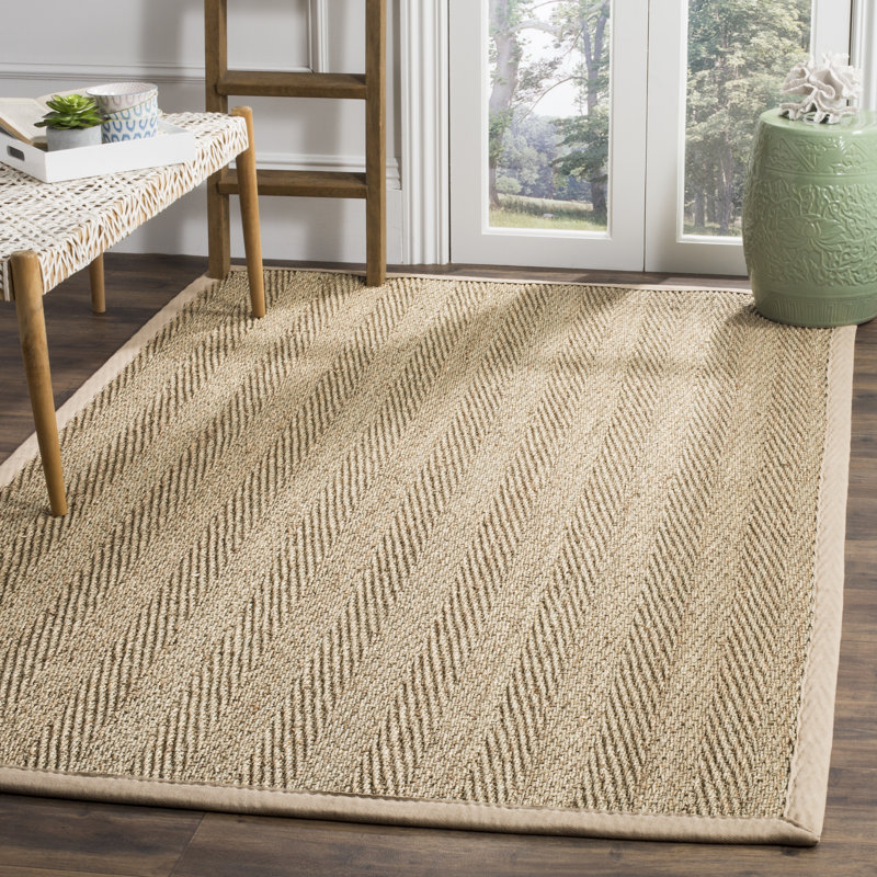Tapis naturel / beige Carolene Seagrass, Rectangle 6 pi x 9 pi
