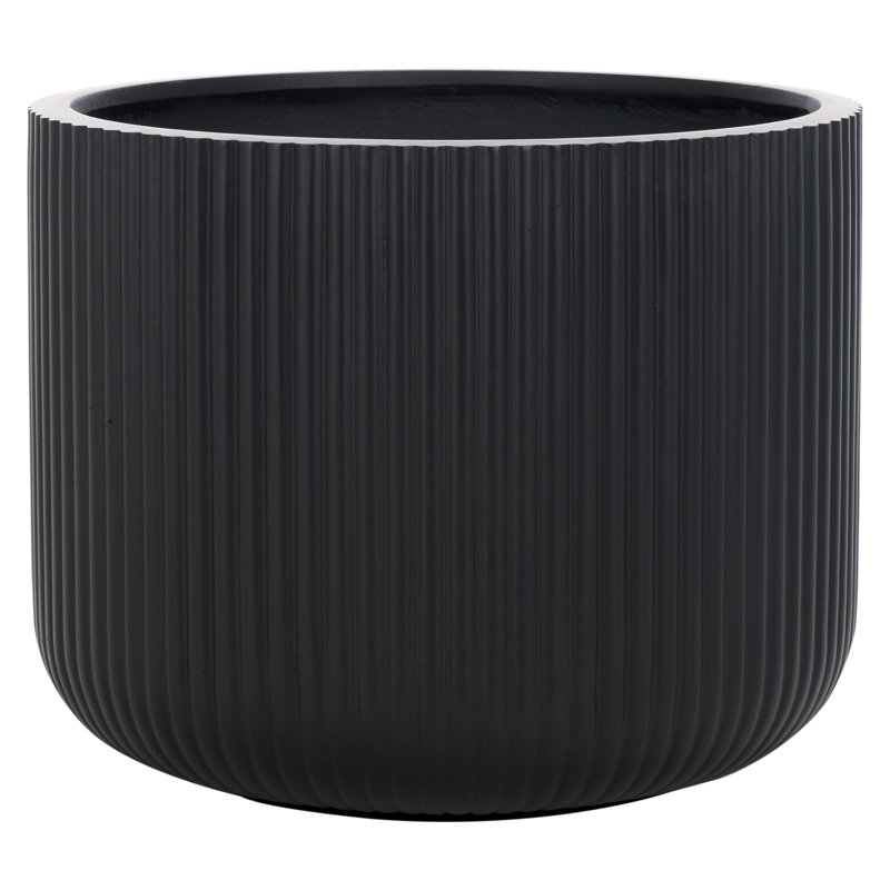 Handmade Concrete Pot Planter, Black