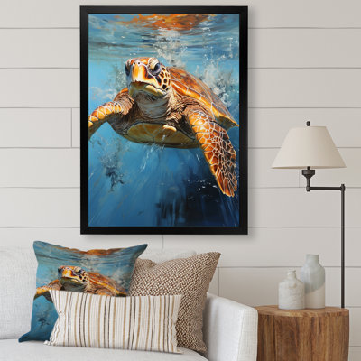 Reproduction sur toile Adelchi Turquoise