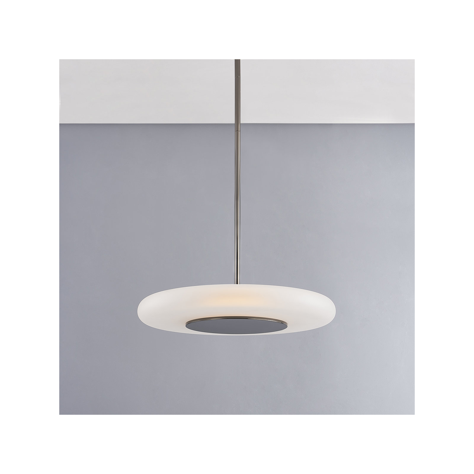 Blyford Pendant by PEMBROOKE & IVES, 7.75" H x 20.75" W x 20.75" D, Black Nickel