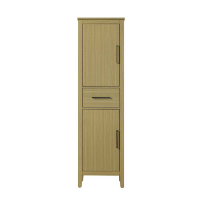 Armoire de rangement pour salle de bain 20 pouces en brun miel