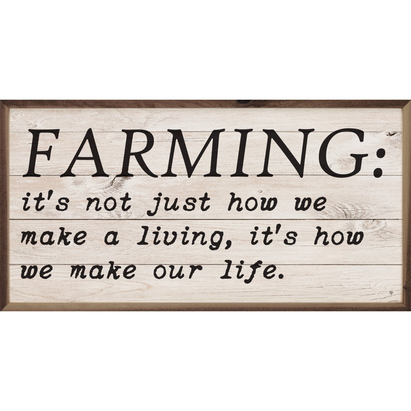 Farming Définition blanc délavé, H 12 po x l 24 po
