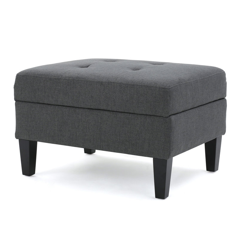 STORAGE OTTOMAN, Dark Gray