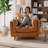 Verona Leather Accent Chair, 41.9 Inch Leather Chair for Living Room, Leather Office Chair, Solid Wood Accent-130691304