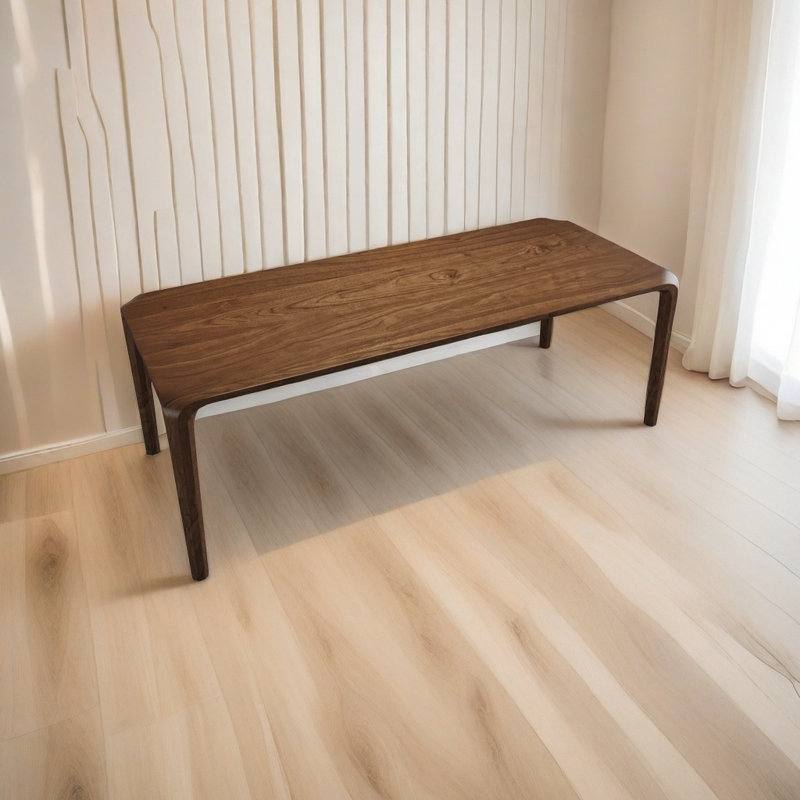 Black Walnut Rectangular Dining Table, 29.9" H x 78.7" L x 31.5" W