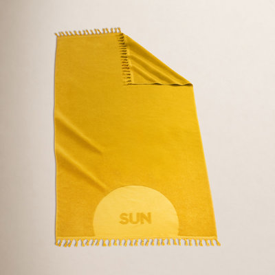 Cotton Terrycloth Beach Towel