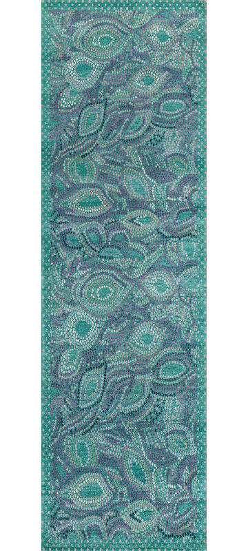 Oriental Area Rug, Runner 3' x 10'