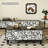 47.24" Black Solid Wood Rectangular Coffee Table