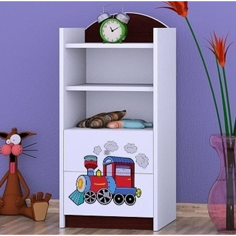 Melody 96cm H X 45cm W Transportation Kids Cube, Wenge