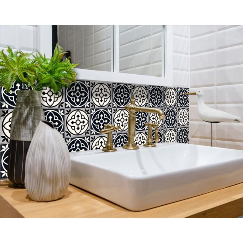 4 in. W x 4 in. L Fireplace Surround and Shower Peel and Stick Mosaic Tile