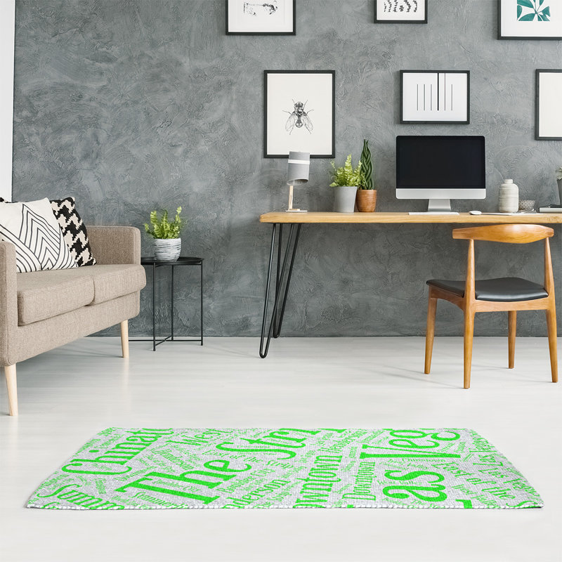 Chenille Indoor Rug, Rectangle 4' x 6'